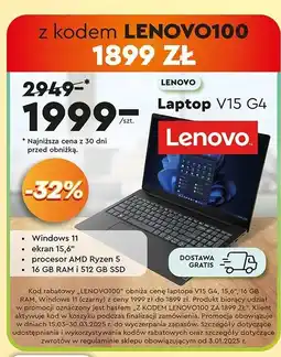 Biedronka Laptop v15 g4 Lenovo oferta