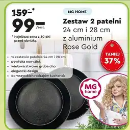 Biedronka Zestaw patelni rose gold Mg Home oferta