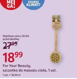 Rossmann Szczotka do masażu For Your Beauty oferta