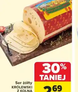 Carrefour Ser żółty Królewski z Kolna oferta