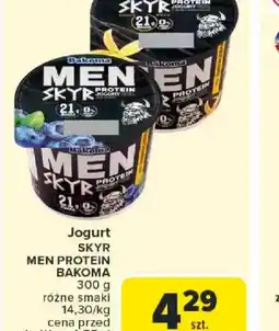 Carrefour Jogurt Bakoma Men Skyr oferta