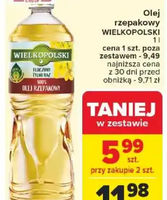 Carrefour Olej rzepakowy Wielkopolski oferta