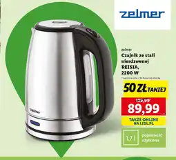 Lidl zelmer Czajnik ze stali nierdzewnej REISIA, 2200 W oferta