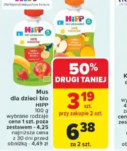 Carrefour Mus dla dzieci bio Hipp oferta