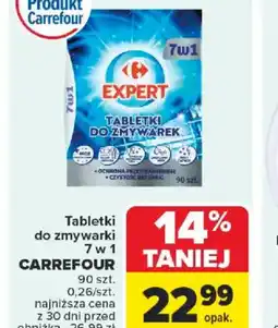 Carrefour Tabletki do zmywarki 7 w 1 Carrefour Expert oferta