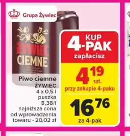 Carrefour Piwo ciemne Zywiec oferta