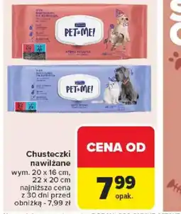 Carrefour Chusteczki nawilżane Pet Me oferta