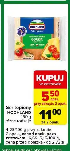 Carrefour Express Ser topiony gouda Hochland oferta