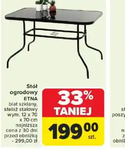 Carrefour Stół ogrodowy ETNA oferta