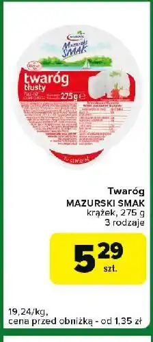 Carrefour Express Twaróg tłusty Mazurski Smak oferta