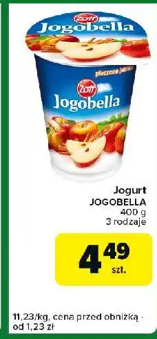 Carrefour Express Jogurt pieczone jabłko Zott Jogobella oferta