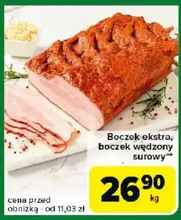 Carrefour Express Boczek wędzony surowy oferta