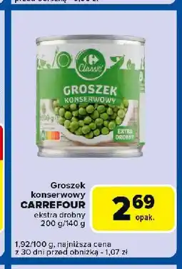 Carrefour Express Groszek konserwowy ekstra drobny Carrefour oferta