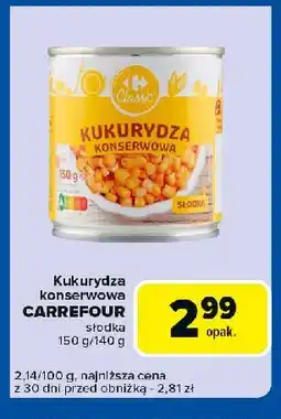 Carrefour Express Kukurydza słodka Carrefour oferta