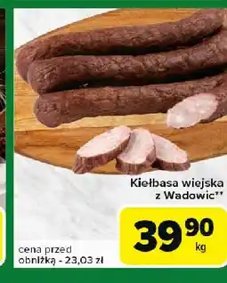 Carrefour Express Kiełbasa wiejska z wadowic Dobrowolscy oferta