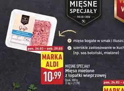 ALDI Mięso mielone z łopatki Mięsne Specjały Zawsze Świeże (Aldi) oferta