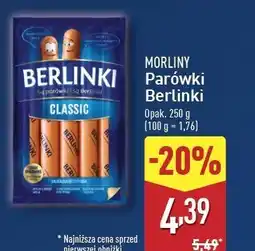 ALDI Parówki classic Morliny Berlinki oferta