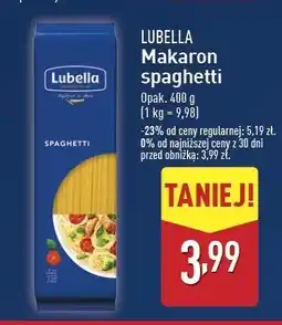 ALDI Makaron spaghetti Lubella oferta