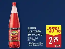 ALDI Oranżada czerwona zero Hellena oferta