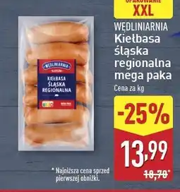 ALDI Kiełbasa śląska regionalna Wędliniarnia Classic oferta