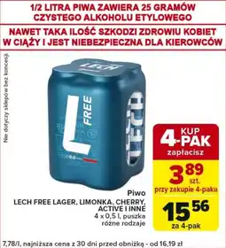 Carrefour Express Piwo LECH FREE LAGER, LIMONKA, CHERRY, ACTIVE I INNE oferta