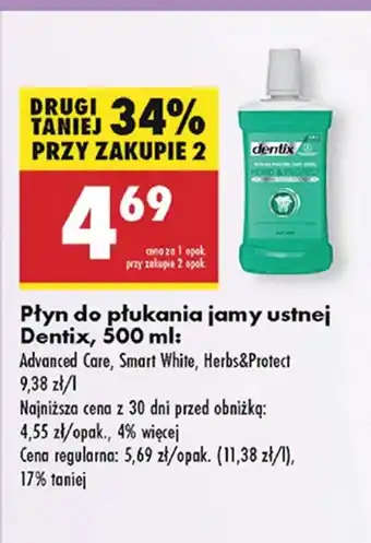 Biedronka Płyn do płukania Dentix oferta