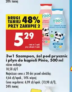 Biedronka Żel pod prysznic Pinio oferta