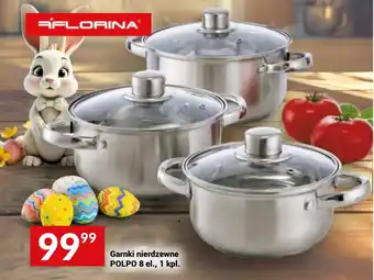 Twój Market Garnki nierdzewne POLPO 8 el. oferta