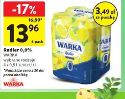 Intermarche Radler 0,0% Warka oferta