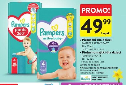 Intermarche Pieluszki dla dzieci Pampers Active Baby oferta