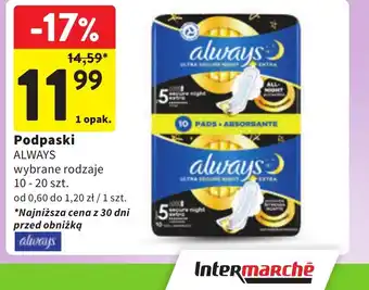 Intermarche Podpaski Always oferta