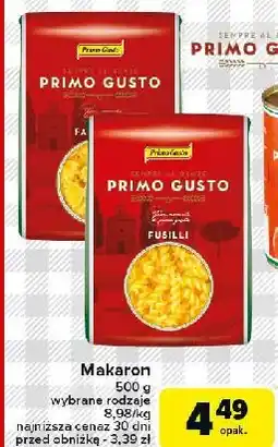 Carrefour Makaron fusilli Melissa primo gusto oferta