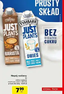 Carrefour Market Napój owsiany TYMBARK JUST PLANTS oferta