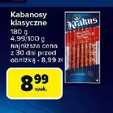 Carrefour Kabanosy klasyczne Krakus animex oferta