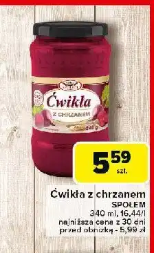 Carrefour Ćwikła z chrzanem Społem kielce oferta