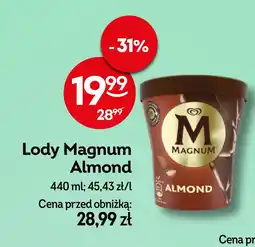 Żabka Lody almond Algida magnum oferta