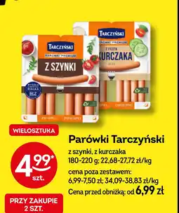 Żabka Parówki z fileta Tarczyński oferta