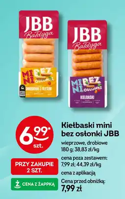 Żabka Kiełbaski drobiowe z filetem mini bez osłonki Jbb bałdyga oferta
