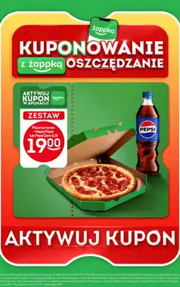 Żabka Pizza na wynos + pepsi zero 500 ml Żabka cafe oferta