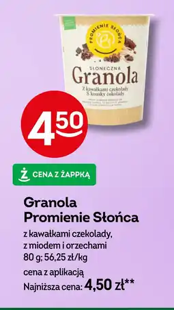 Żabka Płatki granola z orzechami i miodem Promienie słońca granola oferta