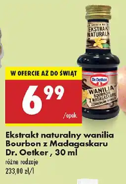Biedronka Ekstrakt naturalny wanilia Bourbon z Madagaskaru Dr. Oetker oferta