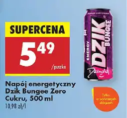 Biedronka Napój energetyczny Dzik Bungee Zero Cukru oferta