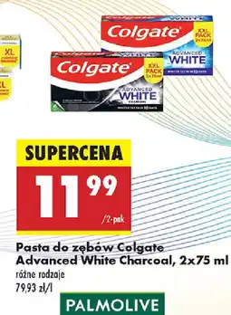 Biedronka Pasta do zębów Colgate Advanced White Charcoal oferta