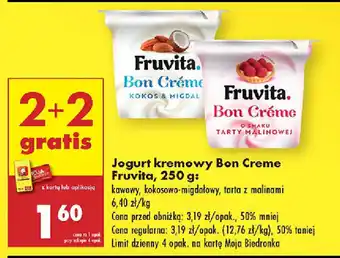 Biedronka Jogurt kremowy Bon Creme Fruvita oferta