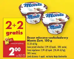 Biedronka Deser mleczno-czekoladowy Monte Zott oferta