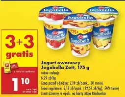 Biedronka Jogurt owocowy Jogobella Zott oferta