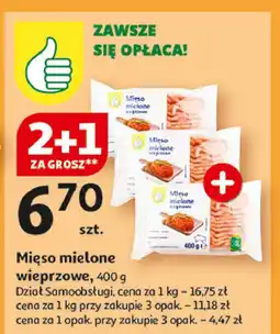 Auchan Mięso mielone wieprzowe Podniesiony Kciuk oferta