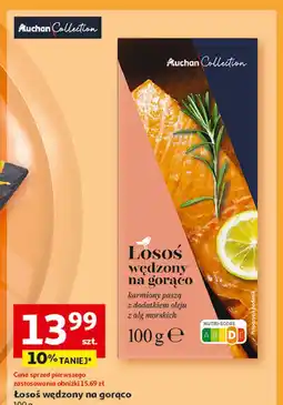 Auchan Łosoś wędzony na gorąco Auchan Collection oferta