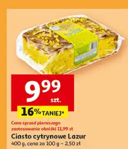 Auchan Ciasto cytrynowe Lazur oferta