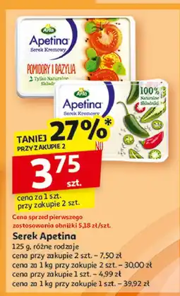 Auchan Serek kremowy jalapeno Arla Apetina oferta